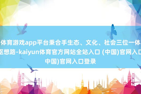 体育游戏app平台秉合手生态、文化、社会三位一体的中枢想路-kaiyun体育官方网站全站入口 (中国)官网入口登录
