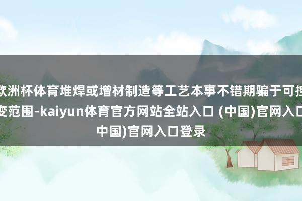 欧洲杯体育堆焊或增材制造等工艺本事不错期骗于可控核聚变范围-kaiyun体育官方网站全站入口 (中国)官网入口登录
