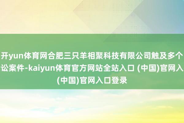开yun体育网合肥三只羊相聚科技有限公司触及多个法律诉讼案件-kaiyun体育官方网站全站入口 (中国)官网入口登录